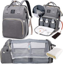 Mochila para pañales con cuna